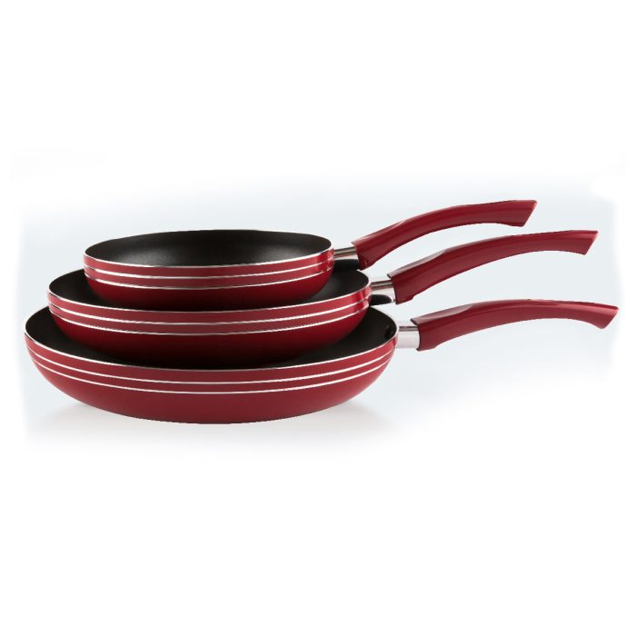 SET DE SARTENES CERDEÑA, COLOR ROJO